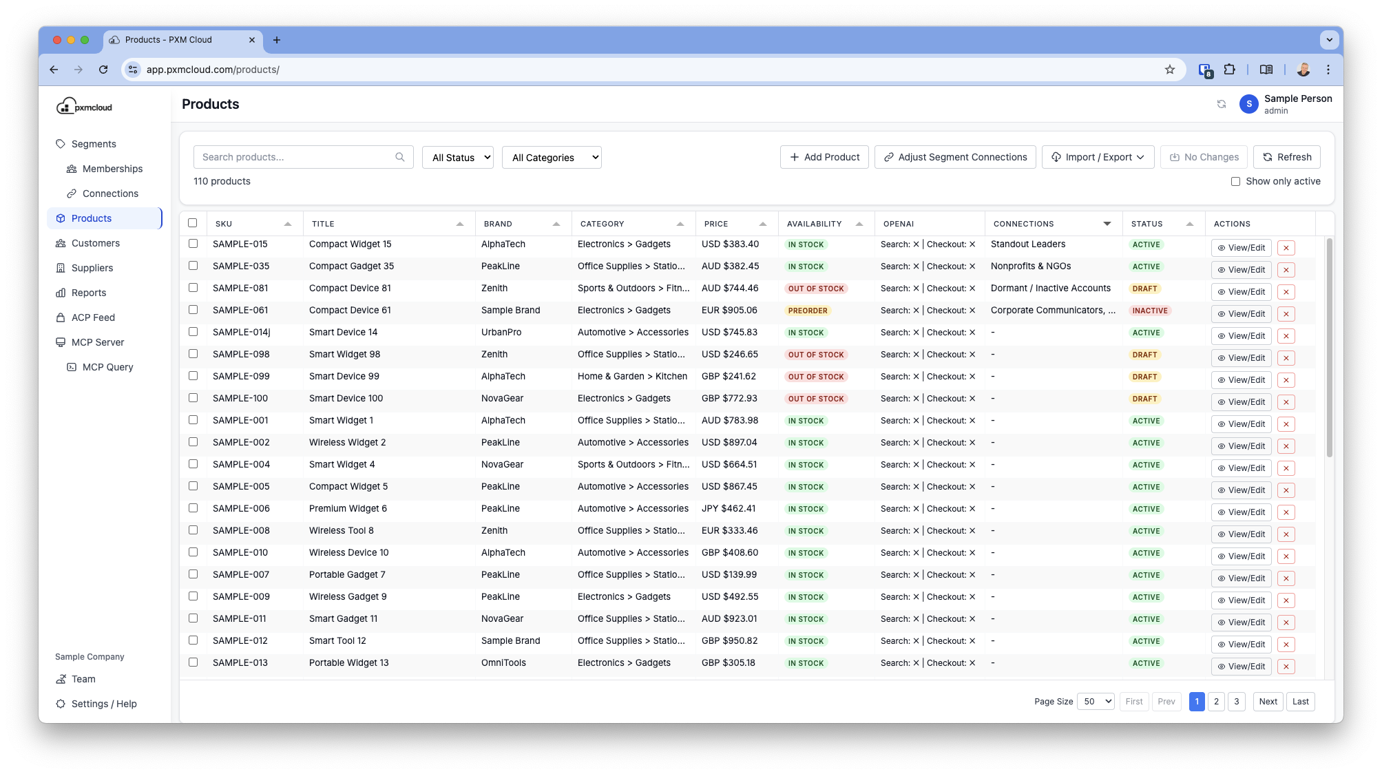 PXMcloud App Preview
